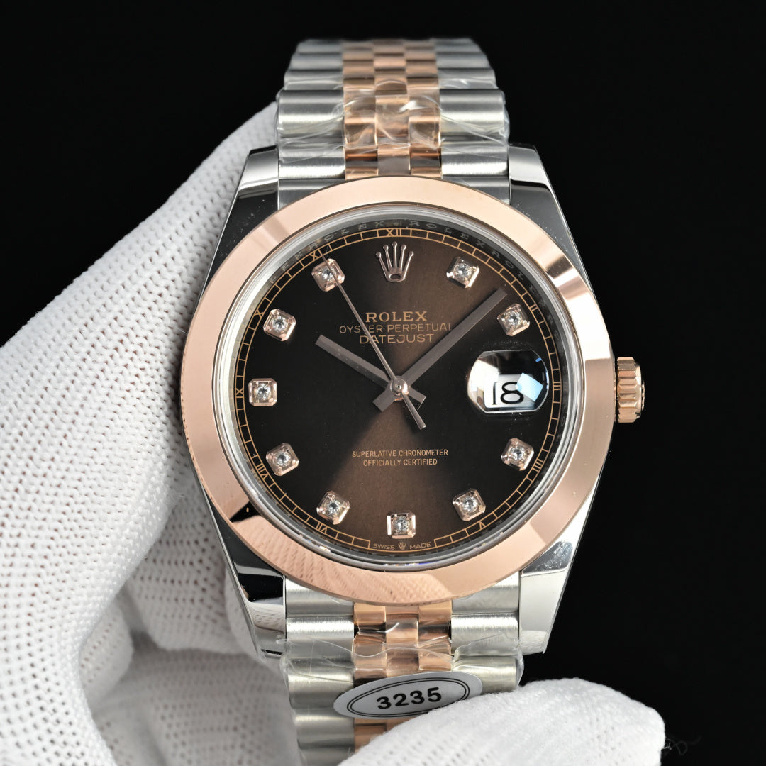 高級機械式デイトウォッチ 41mm 自動巻き 72時間パワーリザーブ サファイアガラス メンズ