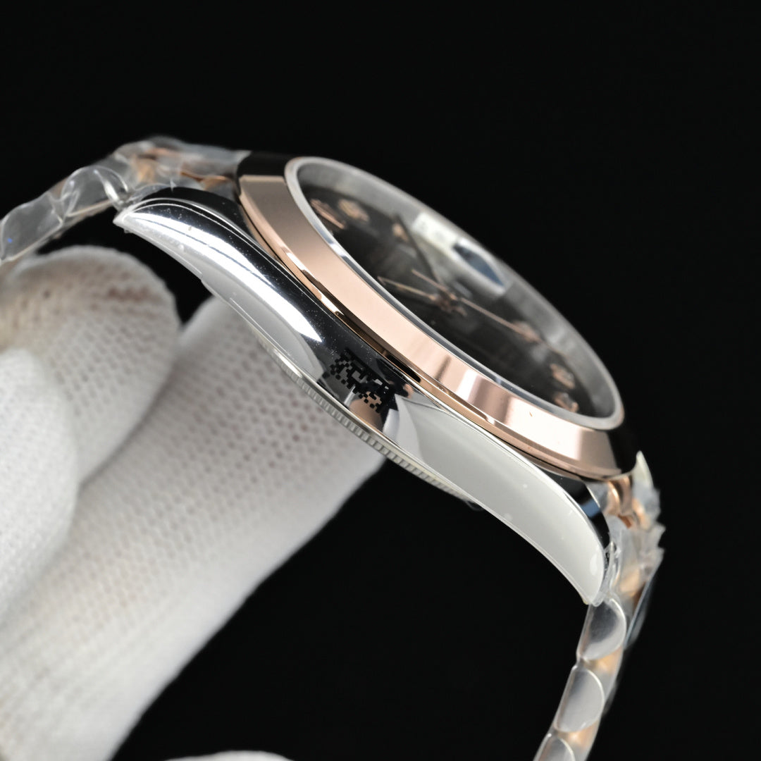 高級機械式デイトウォッチ 41mm 自動巻き 72時間パワーリザーブ サファイアガラス メンズ