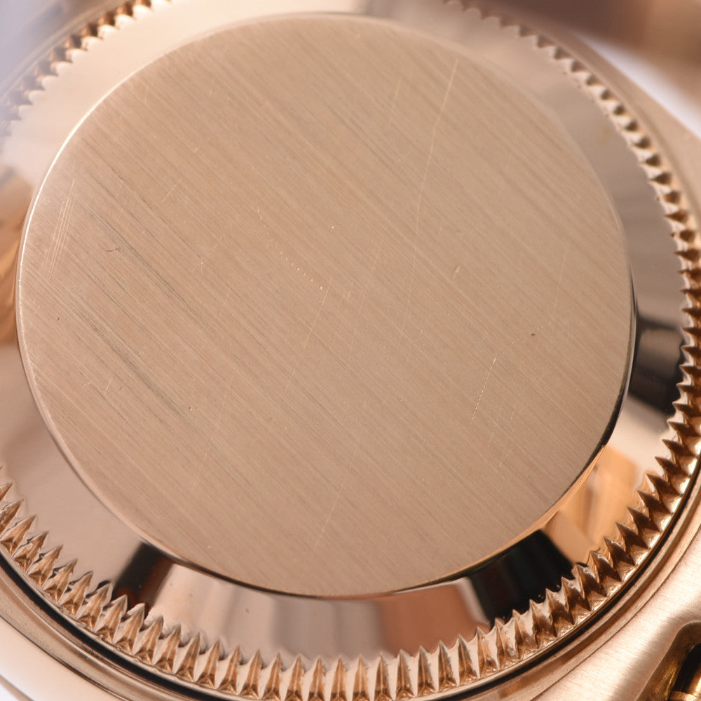 関税負担なし スイス製 高級 · 10Pダイヤ 69178G レディース YG 腕時計 自動巻き ルべライト文字盤 Aランク 送料無料 代金引換 銀蔵