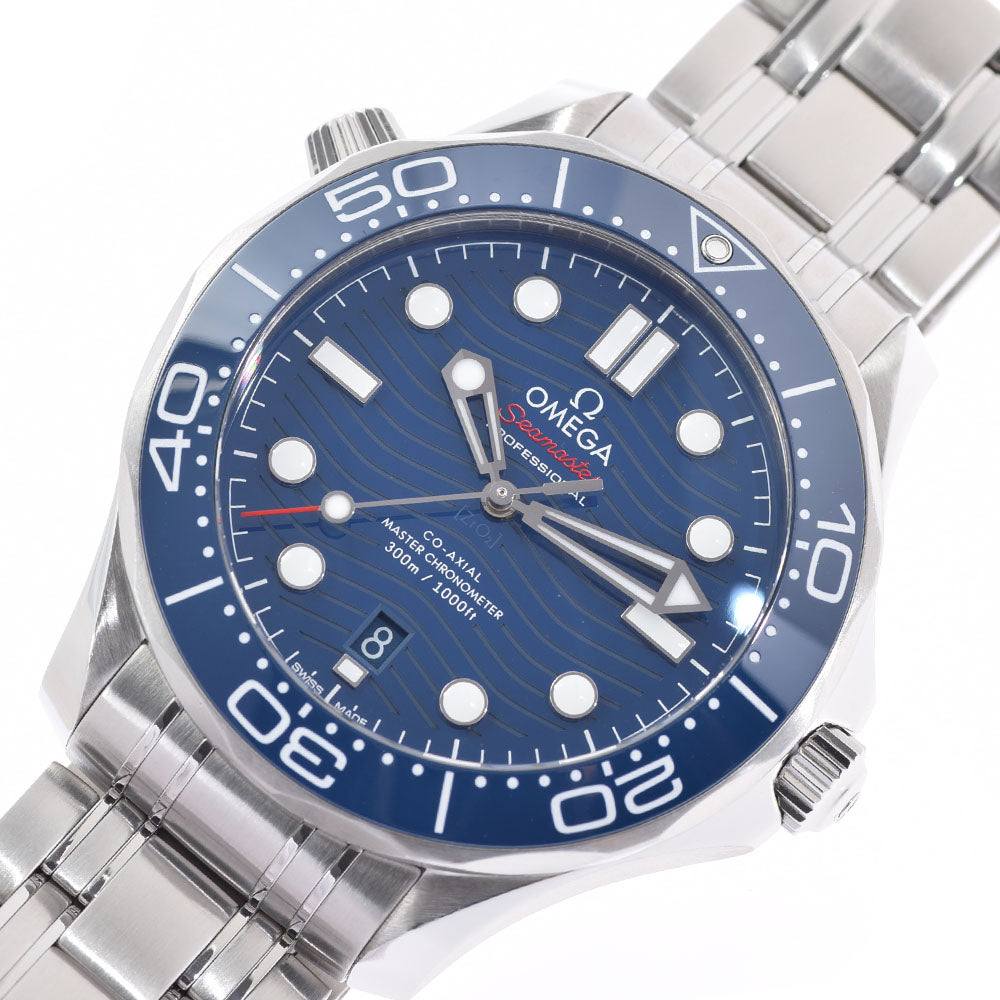 関税負担なし スイス製 シーマスター プロフェッショナル ダイバー300 コーアクシャル マスター クロノメーター 42M﻿M 210.30.42.20.03.001 メンズ SS 腕時計 自動巻き 青文字盤 Aランク 正規新品未開封 銀蔵