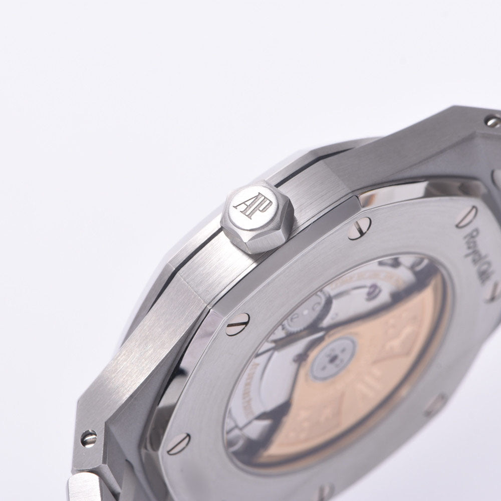 関税負担なし スイス製 高級 · 裏スケ ブティック限定 15400ST.OO.1220ST.03 メンズ SS 腕時計 自動巻き ブルー文字盤 Aランク 正規新品未開封 銀蔵